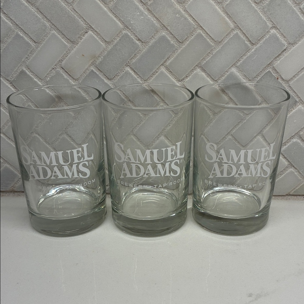 Sam Adams Brewery & Taproom Beer Tasting Glass set of 3